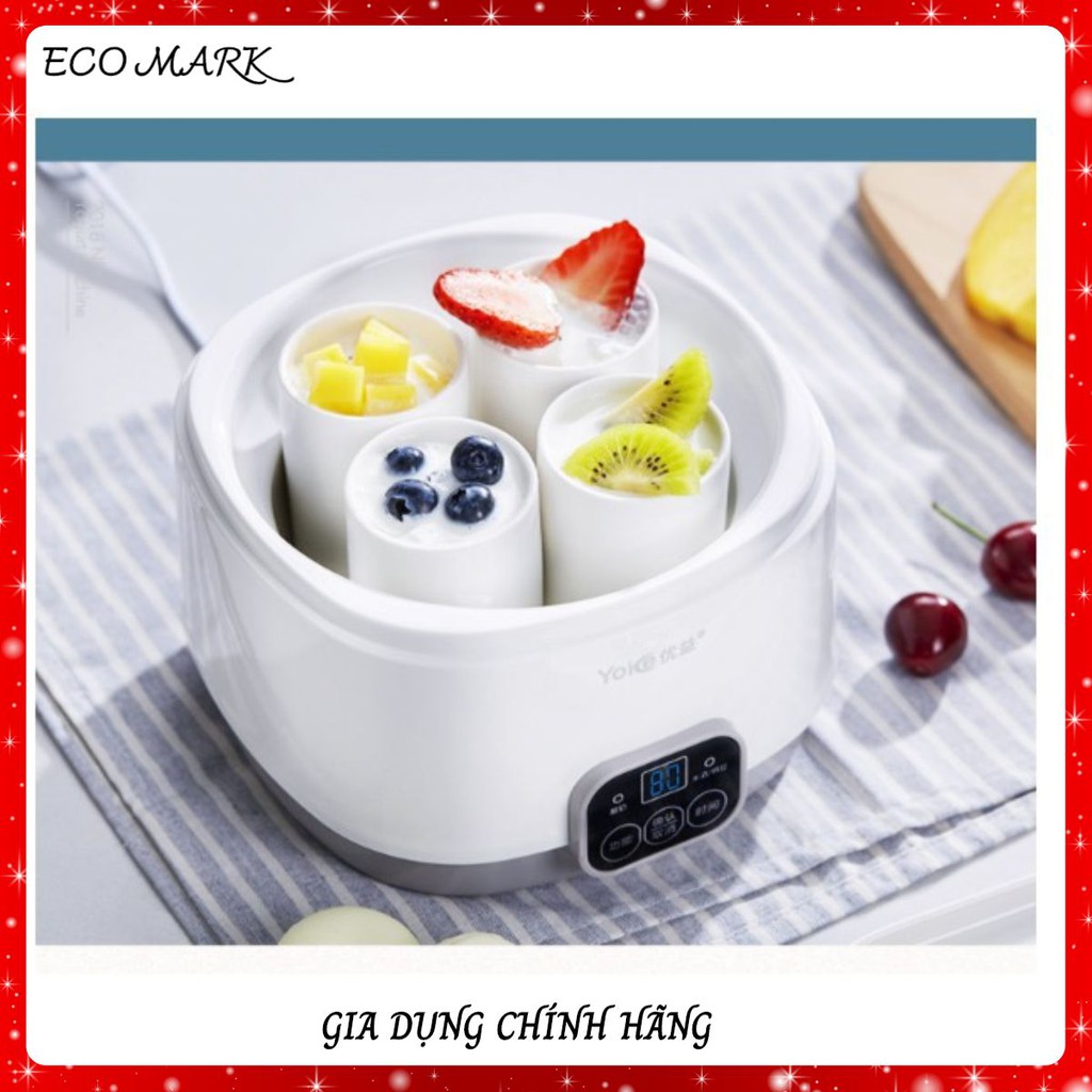 [Hàng loại 1] Máy làm sữa chua tự động Y-SA12, làm kem, sử dụng khay inox 304, độ bền cao