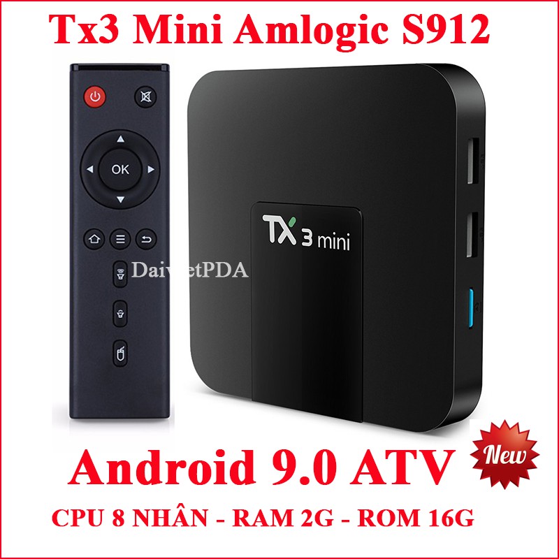 Android Tivi Box Tx3 Mini CPU amlogic S912 Android 9.0