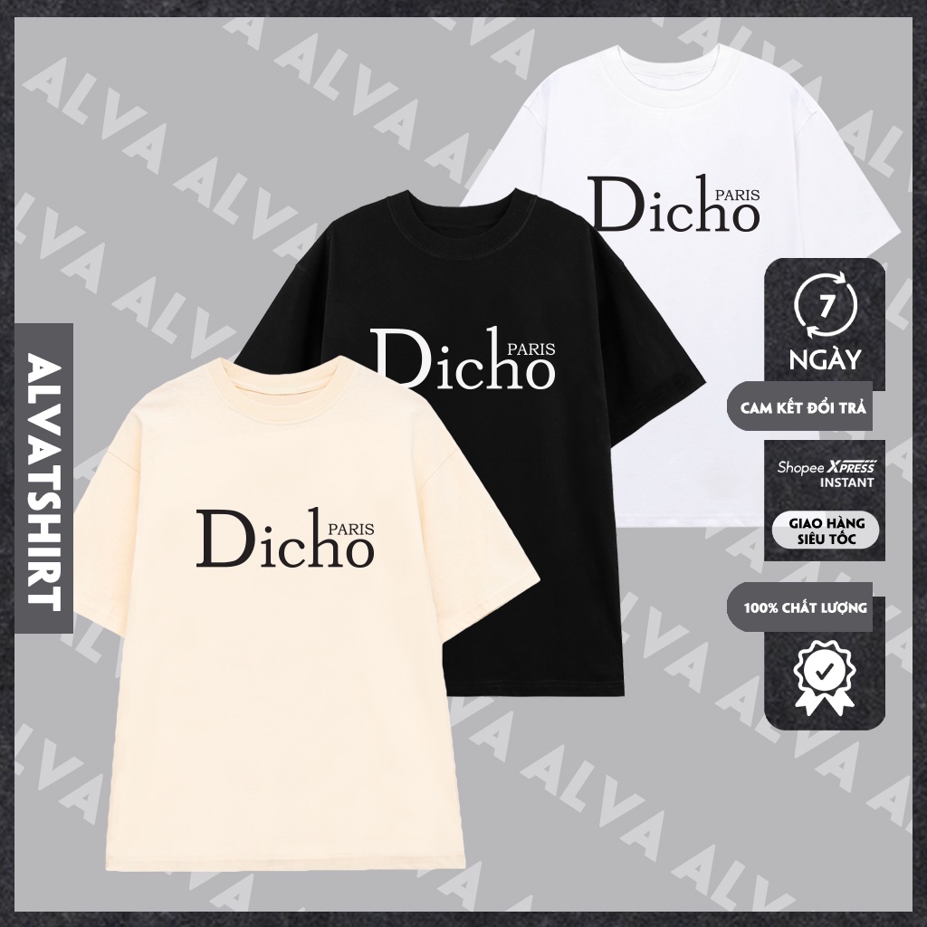 Áo Unisex In Chữ ĐI CHỢ Phong Cách Hài Hước Trẻ Trung, Nam Nữ Mặc Form Cực Đẹp