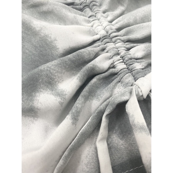 DALLA Đầm hai dây chữ A màu xám loang rút ngực Dalla Saigon | BigBuy360 - bigbuy360.vn