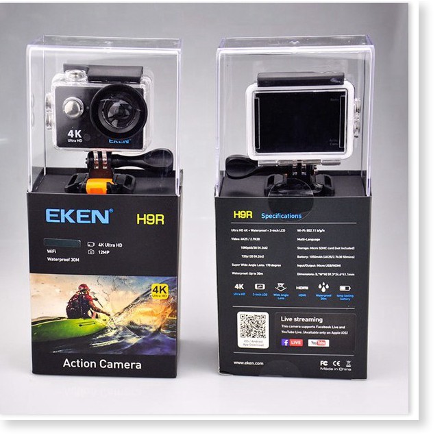 Camera Eken H9R Bản Mới Nhất Version 8.1 20MP- Chính Hãng Bảo Hành 12 Tháng