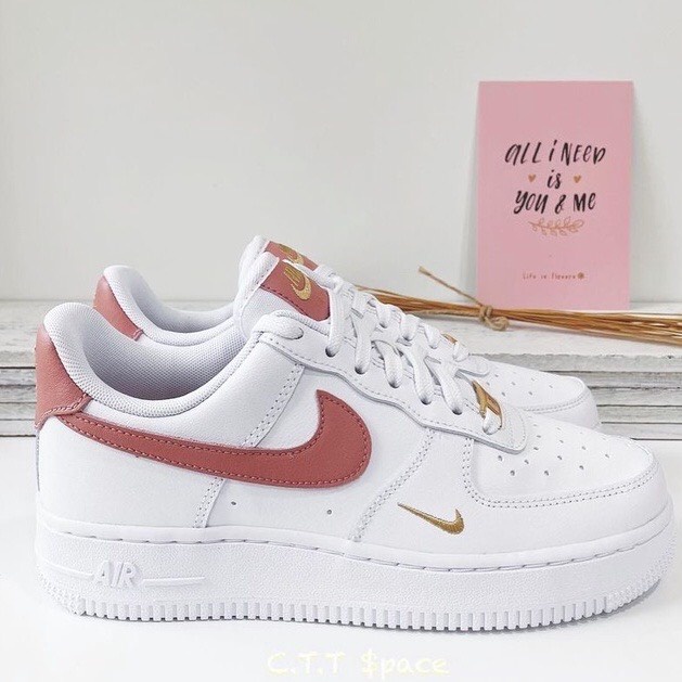 ✅shopgiayphutho19✅Giày AF1 Force Trắng Vệt Hồng Trend, Giày Thể Thao Sneaker Ban Nữ Bản Đẹp Mẫu Mới Hót 2022