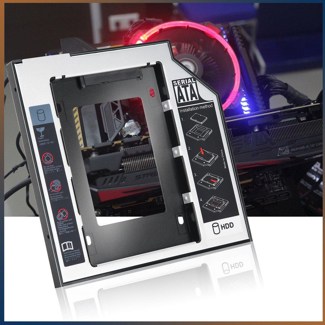 DVD Khay Đựng Ổ Cứng Sata 2nd Hdd Ssd 3.12 9.5mm | BigBuy360 - bigbuy360.vn