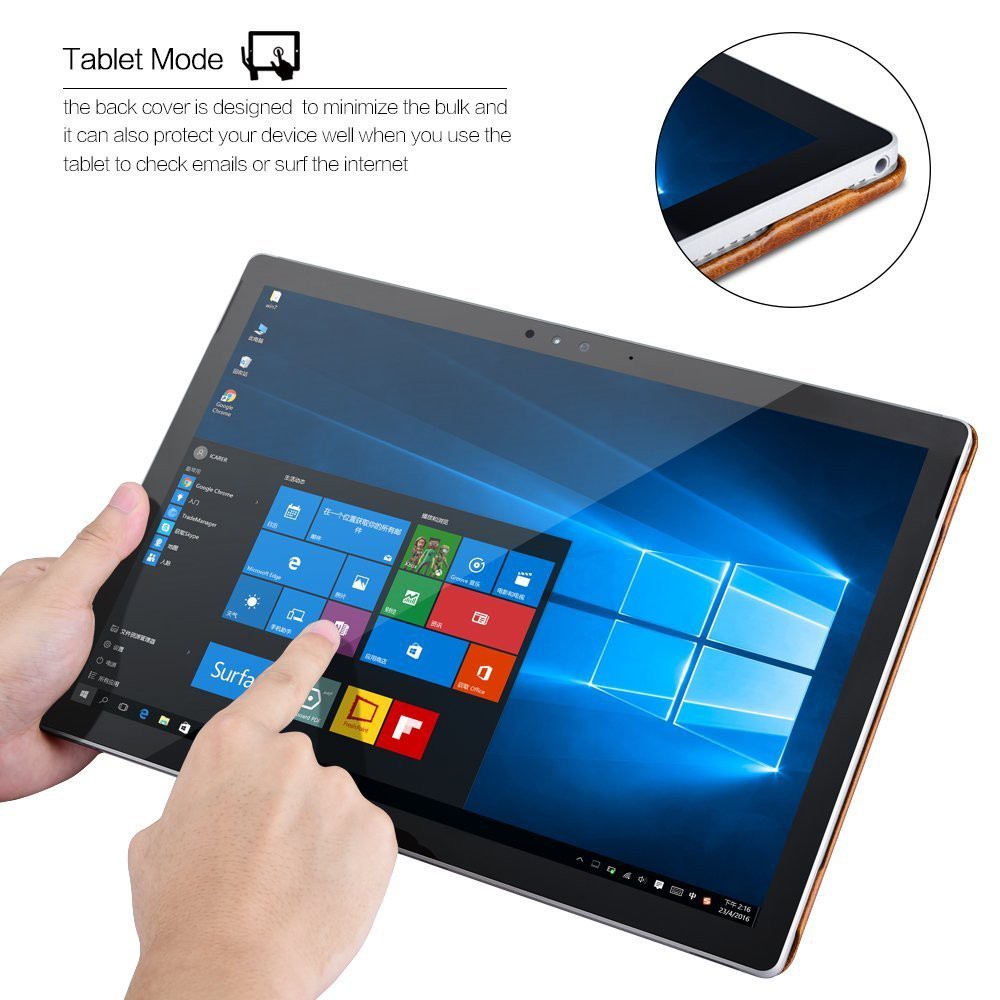 Bao da thật hàng hiệu iCarer cho SurfaceBook 1 &amp; 2 13.5inch Hàng chính hãng 100%