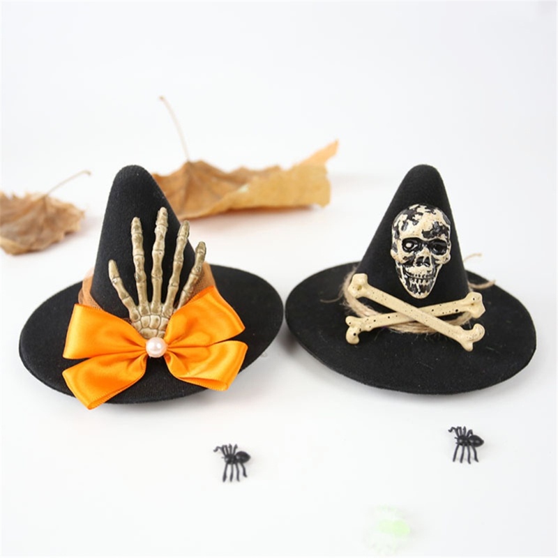 Kẹp Tóc Hình Nón Phù Thủy Hóa Trang Halloween