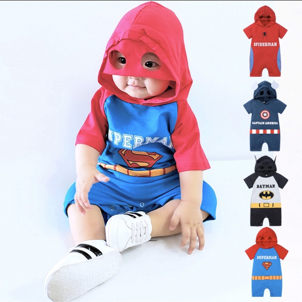 Bộ body siêu nhân cho bé trai từ 5-12kg Hàng cao cấp
