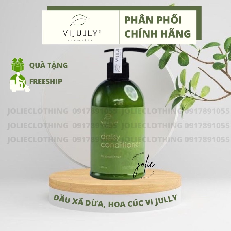 Dầu Xả Dừa Hoa Cúc Vi Jully Phục Hồi Tóc Hư Tổn Kích Thích Mọc Tóc