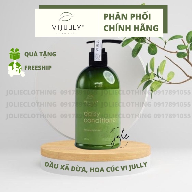 [PHÂN PHỐI CHÍNH HÃNG] Dầu Xả Dừa Hoa Cúc Vi Jully Phục Hồi Tóc Hư Tổn Kích Thích Mọc Tóc