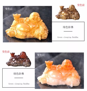 Tượng phật di lặc đổi màu bàn trà
