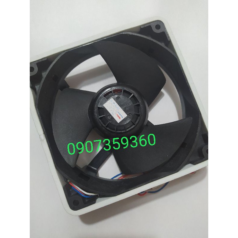 Quạt tủ lạnh Hitachi chính hãng DC 12v 12.5x12.5cm 3 dây