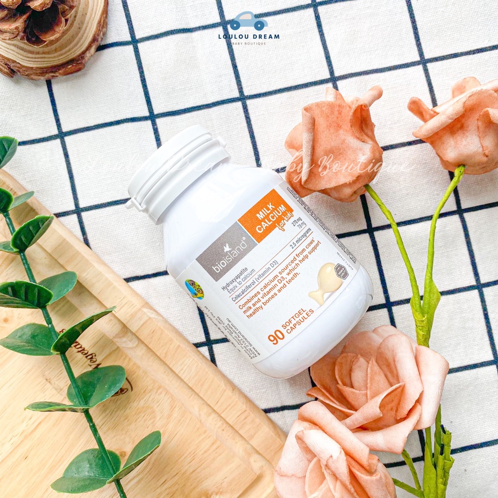 Canxi sữa Bio Island Canci Milk bổ sung cho bé từ 7 tháng tuổi 90 viên nội địa Úc [CHÍNH HÃNG]