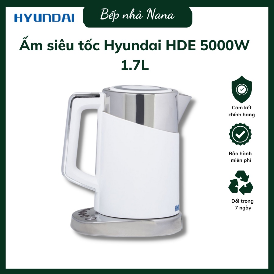 Ấm siêu tốc điện tử Hyundai HDE 5000W [chính hãng bảo hành 12 tháng]