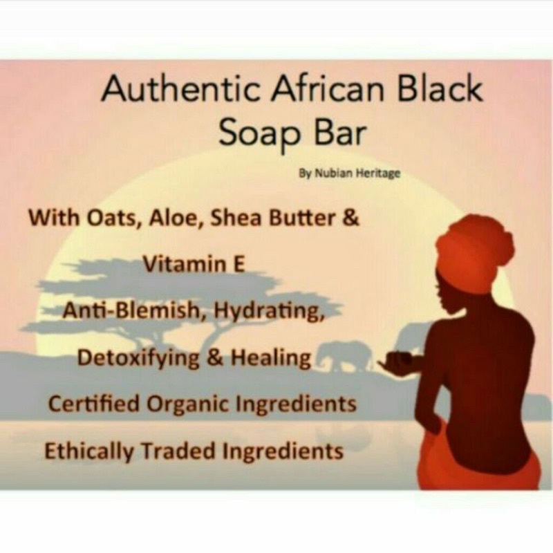 Xà Phòng Đen Châu Phi Nubian Heritage / African Black Bar Soap