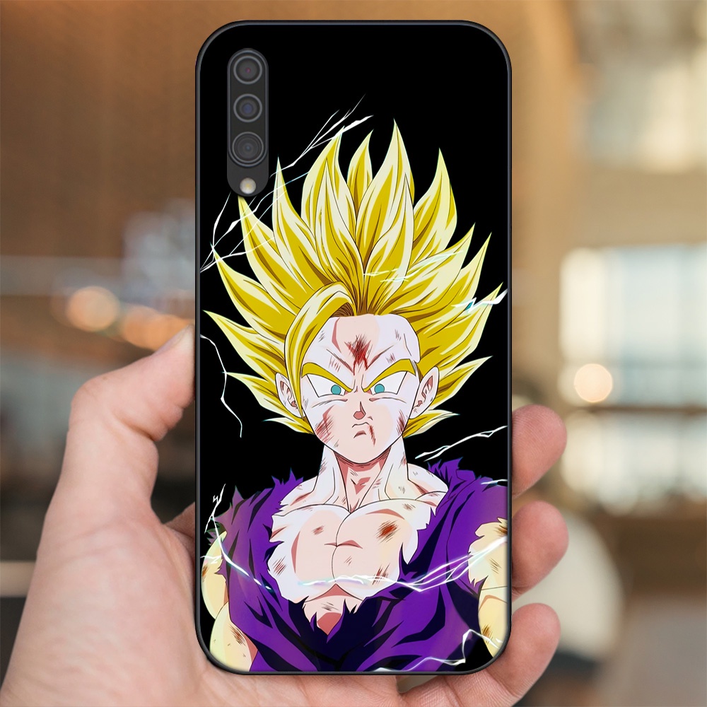 Ốp lưng Samsung A30S, A50, A50S, A70, A70S viền đen in hình Gohan Dragon Ball