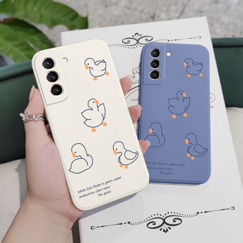 Ốp Điện Thoại Hình Ngỗng Cho Samsung Galaxy S21 S20 FE Ultra Plus