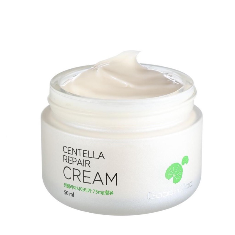 Kem dưỡng rau má Centella repair Goodndoc cream phục hồi dưỡng trắng da