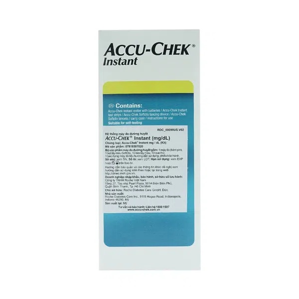 Que thử tiểu đường Accu Chek Instant