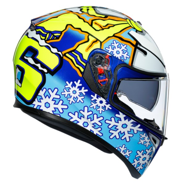 NÓN BẢO HIỂM AGV K3 SV ECE V TOP MPLK ASIA FIT ROSSI WINTER TEST 2016 0301V0MF001