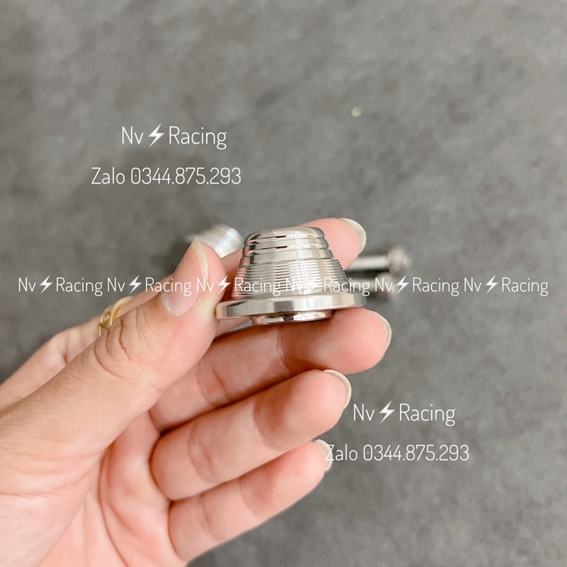 Gù tay lái gắn Vision 2013 / Vision 2014 / Lead kiểu inox chạy viền