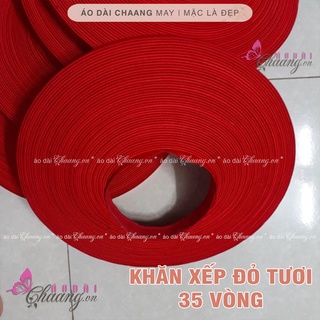 Khăn xếp trơn 35 vòng khăn đóng cỡ trung
