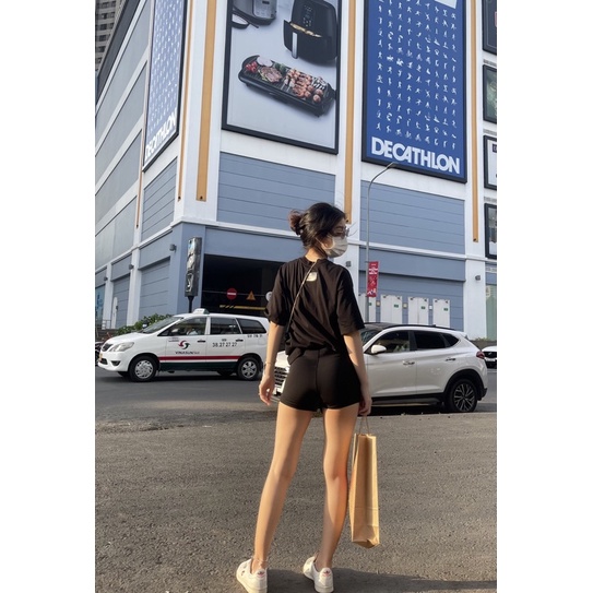 Quần Black Funoff Short - Biker short dáng ngắn nữ mùa hè năng động