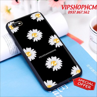 Ốp lưng Oppo A1K/ A3S/ A5S/ A7/ A71 BST Hoa Cúc - viền Silicon dẻo