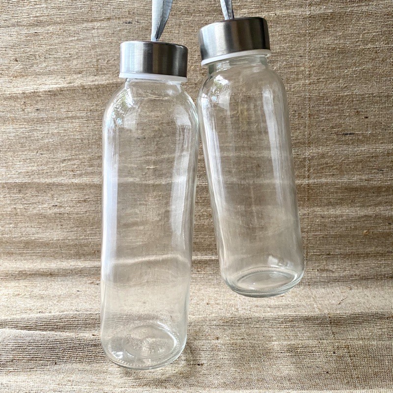 Chai Thủy Tinh Nắp Nhôm Có Dây 330ml - Bình Thủy Tinh