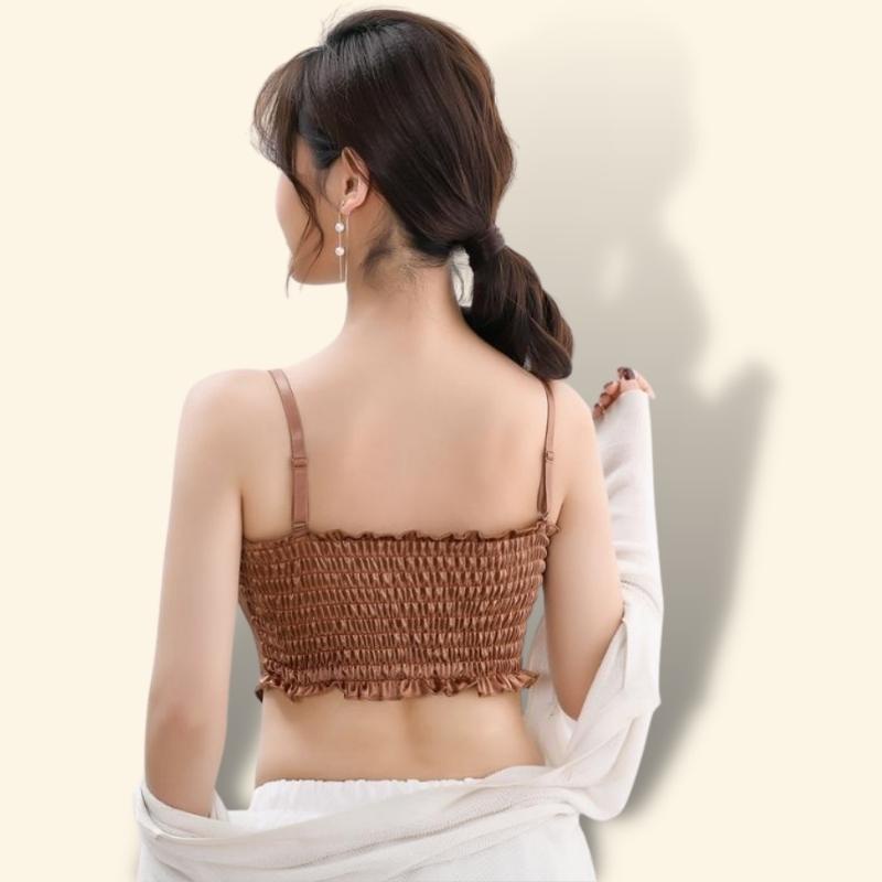 Áo Bra 2 Dây Lưng Thun Clover Official Áo Lót Nữ Nâng Ngực 00881