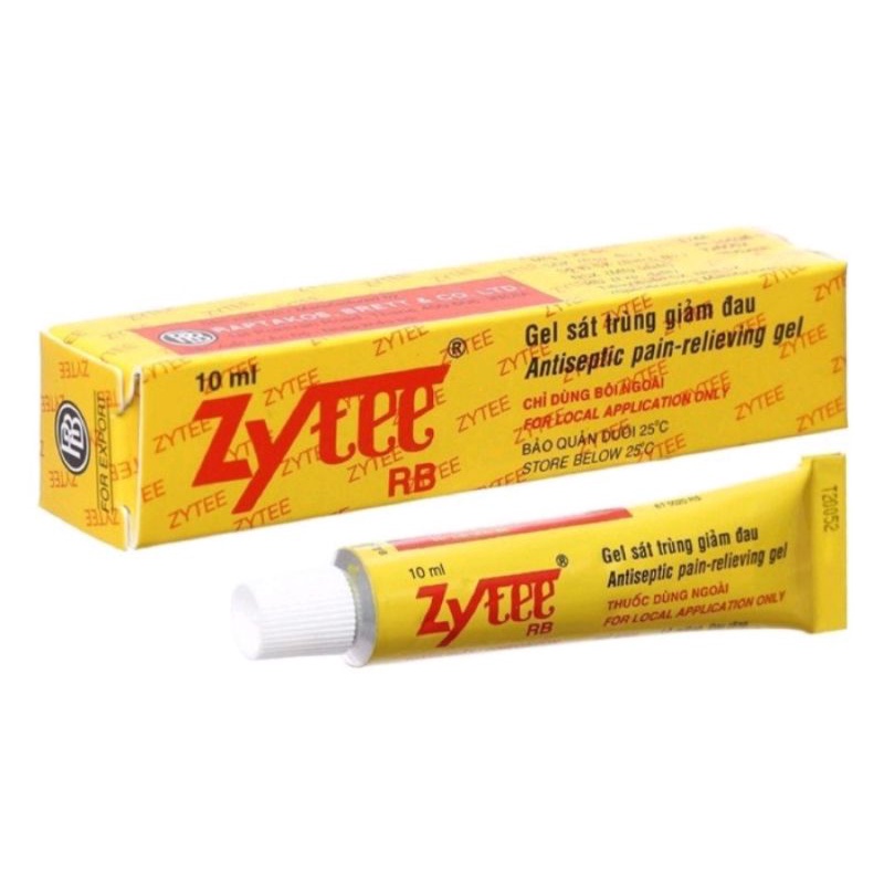 Bôi nhiệt miệng Zytee ⚡ Tặng quà ⚡ Tuýp 10ml Bôi đau răng, viêm lưỡi, viêm lợi