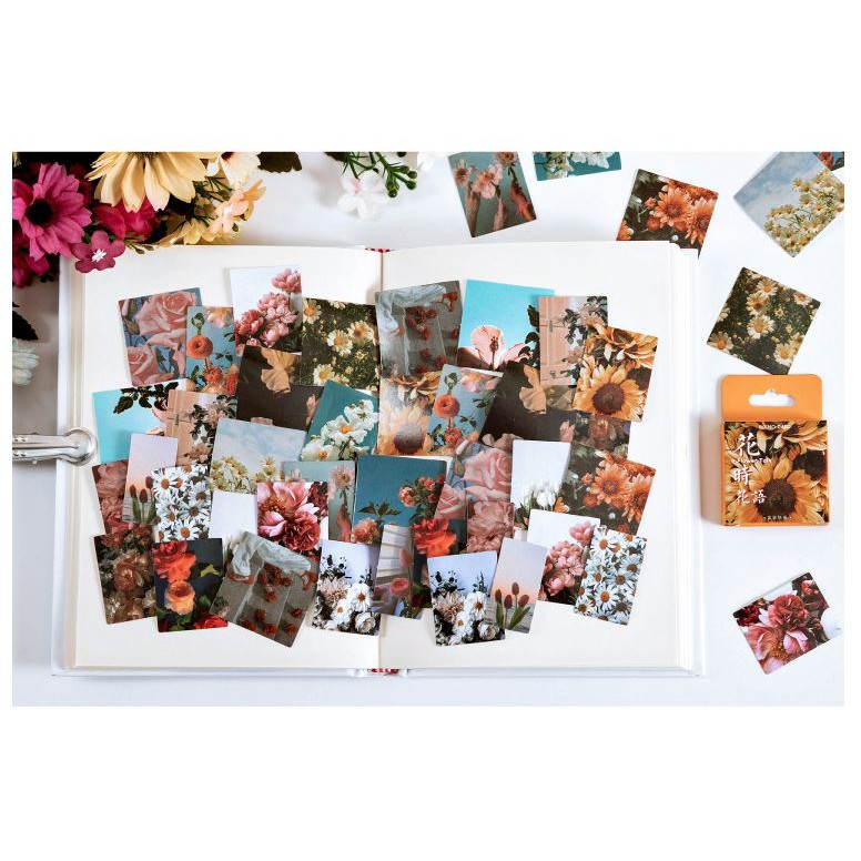 Bộ 46 Sticker Hoa Thiên Nhiên E103