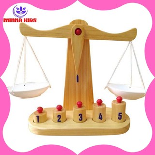 Đồ chơi cân gỗ thông minh cho bé