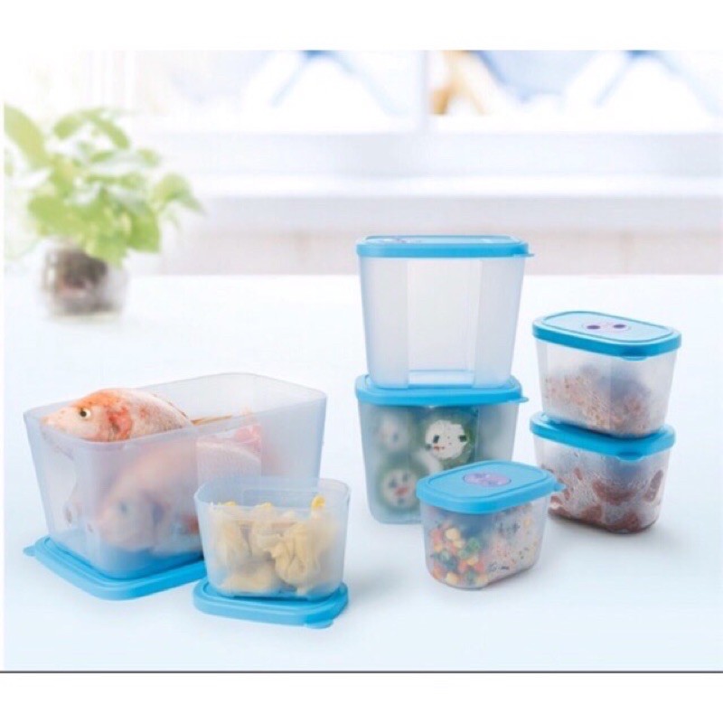 Tupperware Bộ hộp trữ đông Freezermate (7 hộp có nắp đồng hồ)