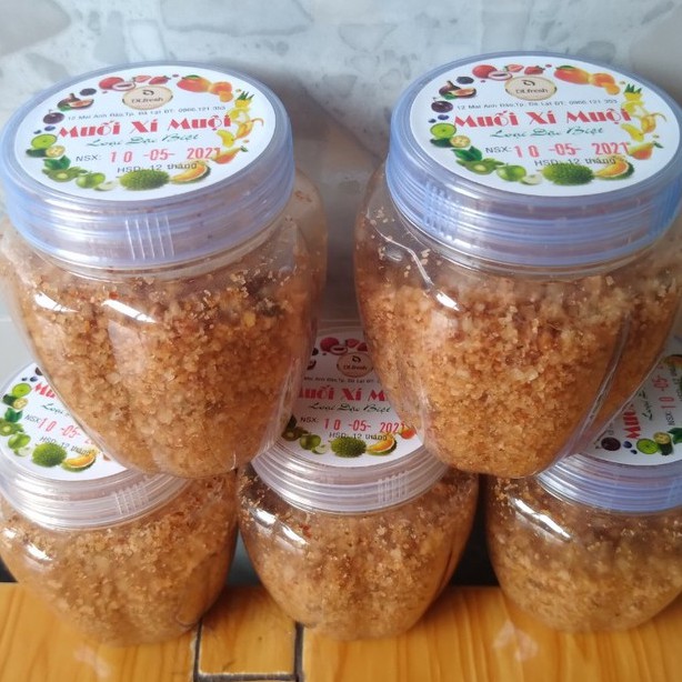 Hủ 100G muối xí muội chấm trái cây siêu ngon - Đặc sản Đà Lạt Muối chấm Fami-0794377199