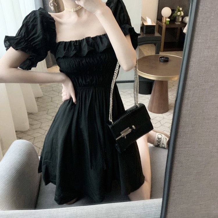 Đầm nữ dáng xòe mini tay ngắn Emilyshop