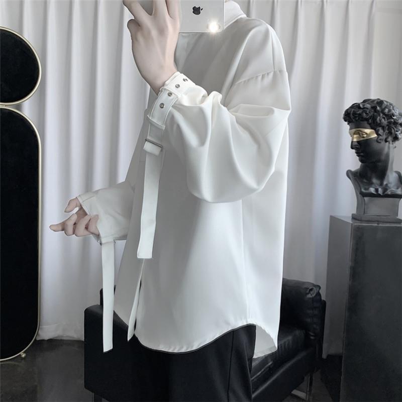 Áo Sơ Mi Dài Tay Dáng Rộng Thời Trang Hàn Quốc Dành Cho Nam