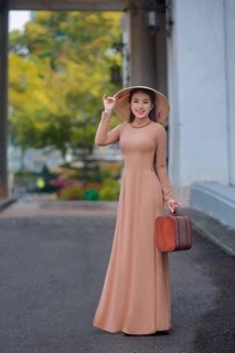 Áo dài trơn lụa mỹ kèm quần cùng chất áo co giãn mềm mại ÁO DÀI BẢO HIẾU