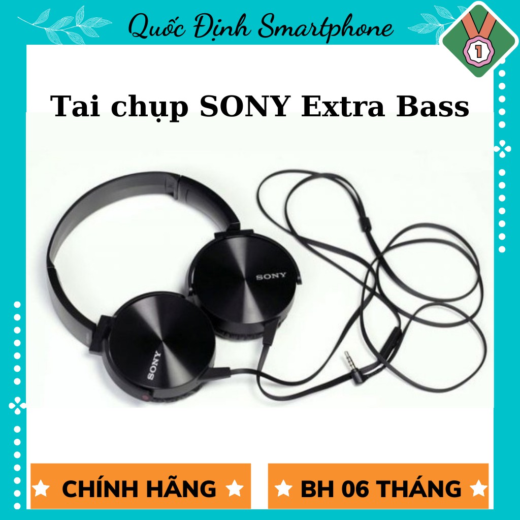 Tai nghe Sony Extra Bass ❤️[GIÁ SIÊU RẺ]❤️ Bass bao PHÊ, thiết kế SANG TRỌNG, MIC đàm thoại sắc nét