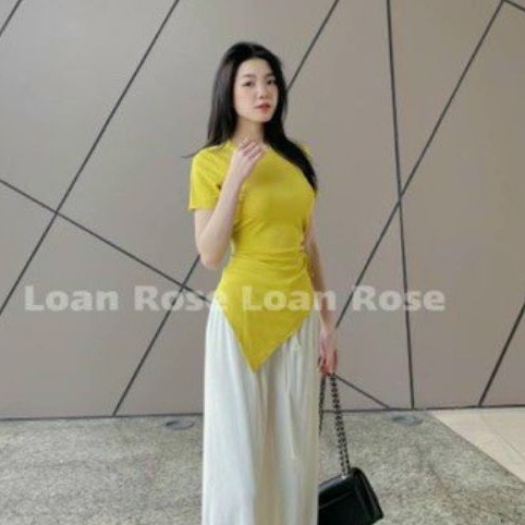 Áo thun vạt nhọn Dây rút kiểu 1 bên (TV2&amp;A15) Siêu Hot