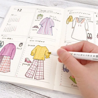 Bút 2 đầu Zebra Mildliner Brush Pen (cây lẻ)