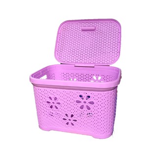 Rổ nắp hoa Việt Nhật - Sọt đựng đồ cao cấp có nắp