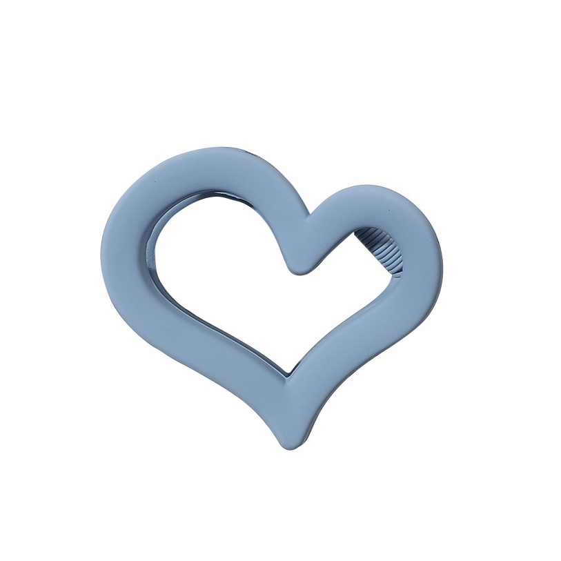 Kẹp tóc hình trái tim chất liệu nhựa phong cách cổ điển