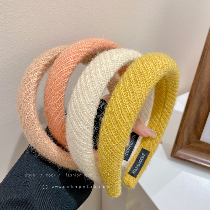 Băng đô cài tóc vải len chống trượt thời trang cho nữ