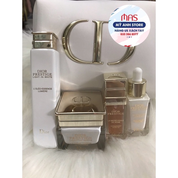 SET DIOR PRESTIGE ROSE 4 MÓN ( LOTION, SERUM, KEM MẶT, KEM MẮT)