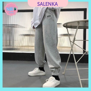 Quần jogger spun unisex nam/nữ 3 màu đen/trắng/xám salenka