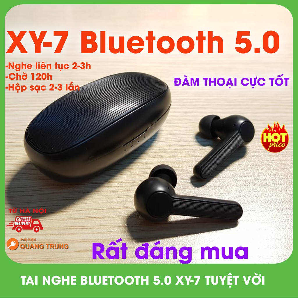 Tai nghe bluetooth 5.0 xy-7,siêu hot,giá rẻ,đàm thoại tốt,nghe nhạc hay