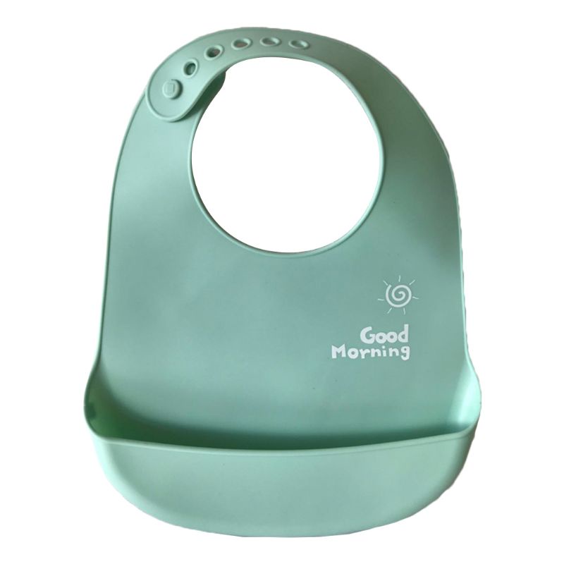 Yếm Ăn Bằng Silicon Mềm Chống Nước Họa Tiết Hoạt Hình Dễ Thương Cho Bé