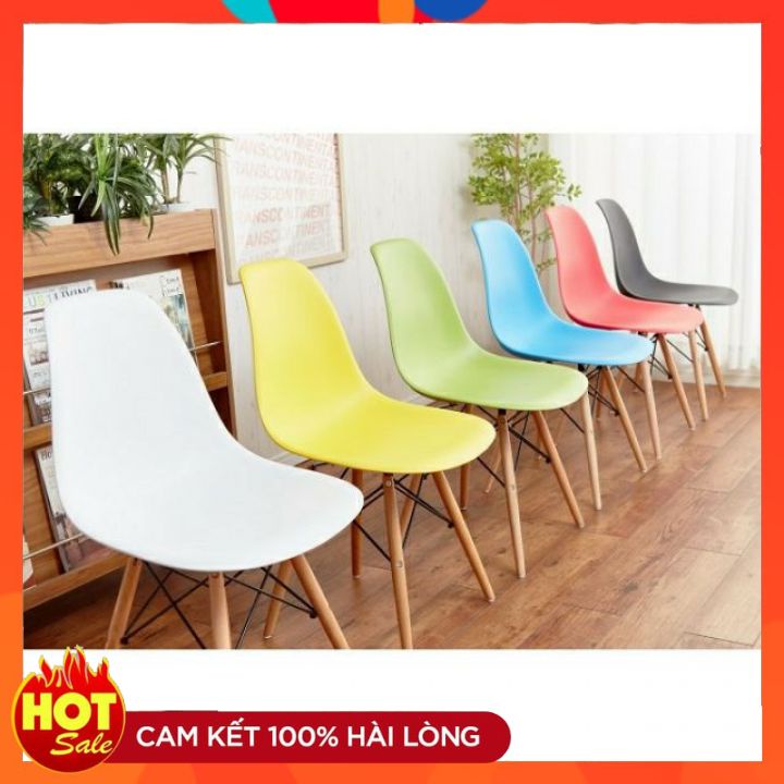 Ghế Gỗ Ngồi Làm Việc EAMES  Dành Cho Phòng ĂN,Phòng KHÁCH,Cafe,Văn phòng Tiện Lợi Nhỏ Gọn Sử Dụng Tiện Lợi