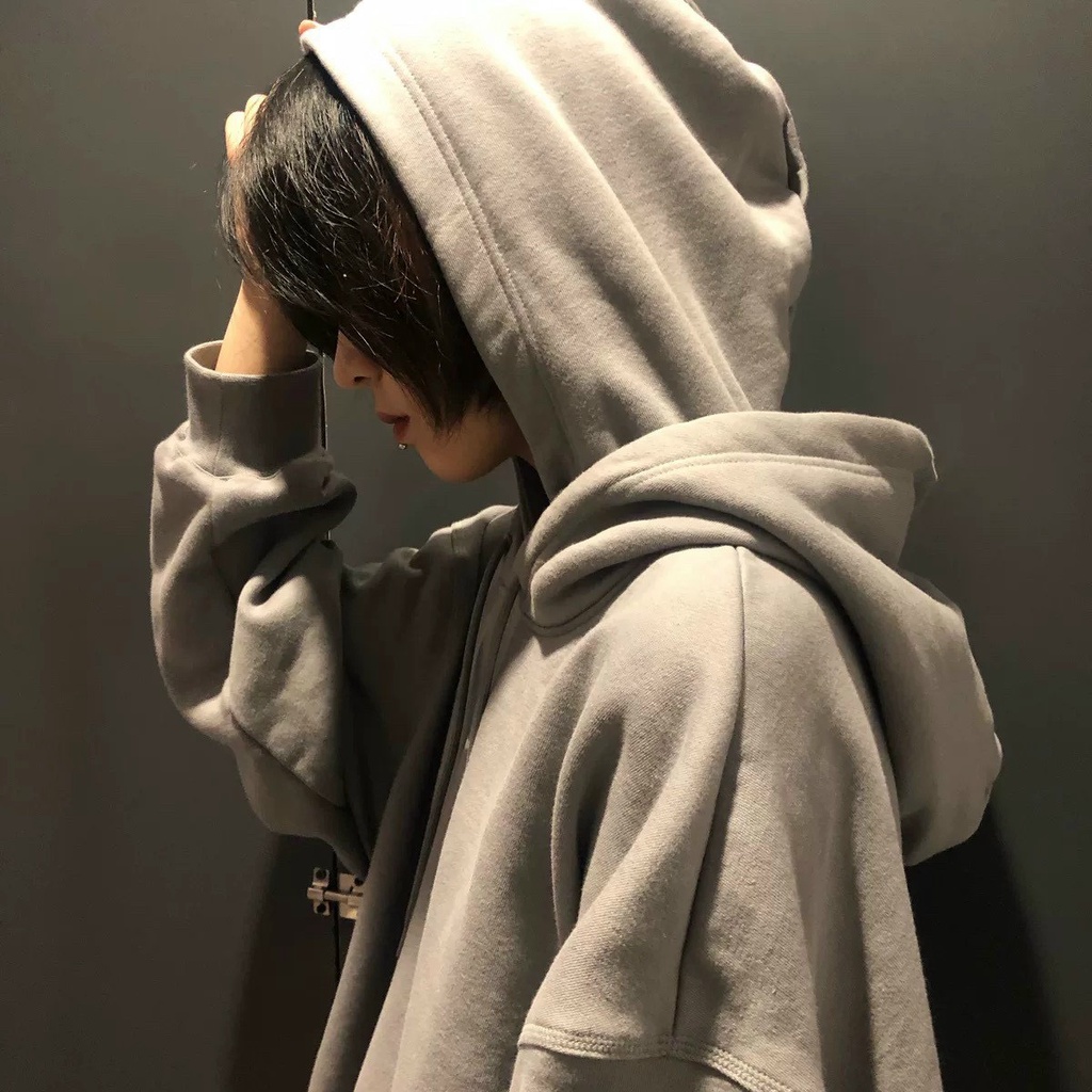 Áo Nỉ Hodie 2 Mũ FORM   rộng ULZZANG  ( ảnh thật +video shop quay)