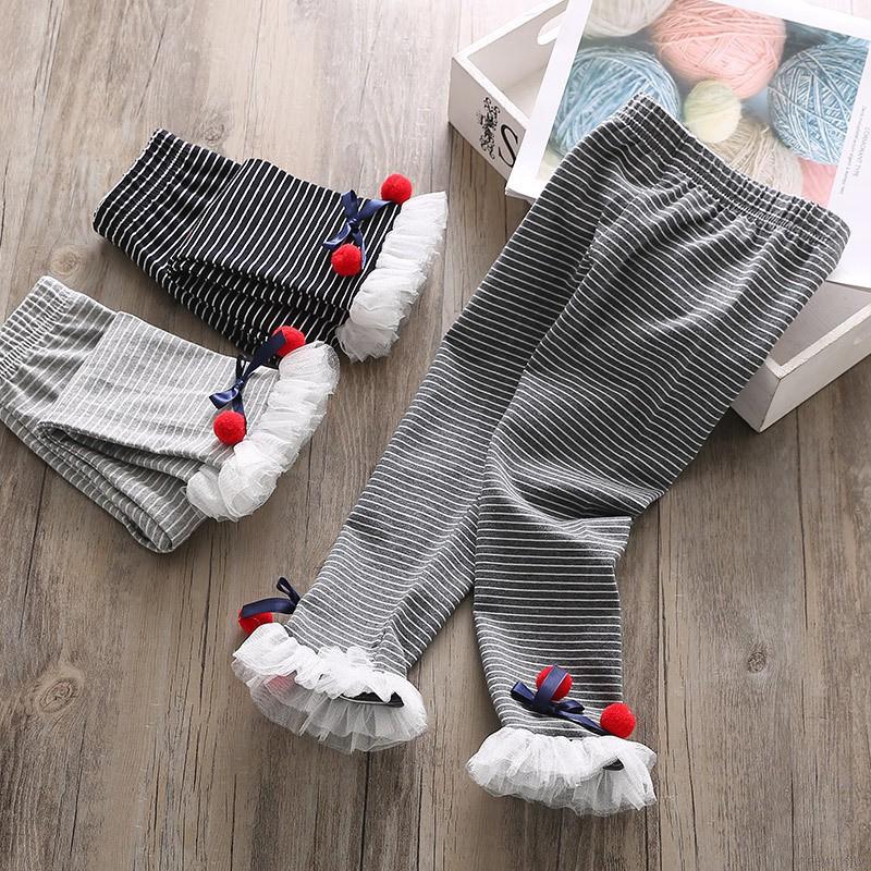 Quần legging phối ren đáng yêu cho bé gái