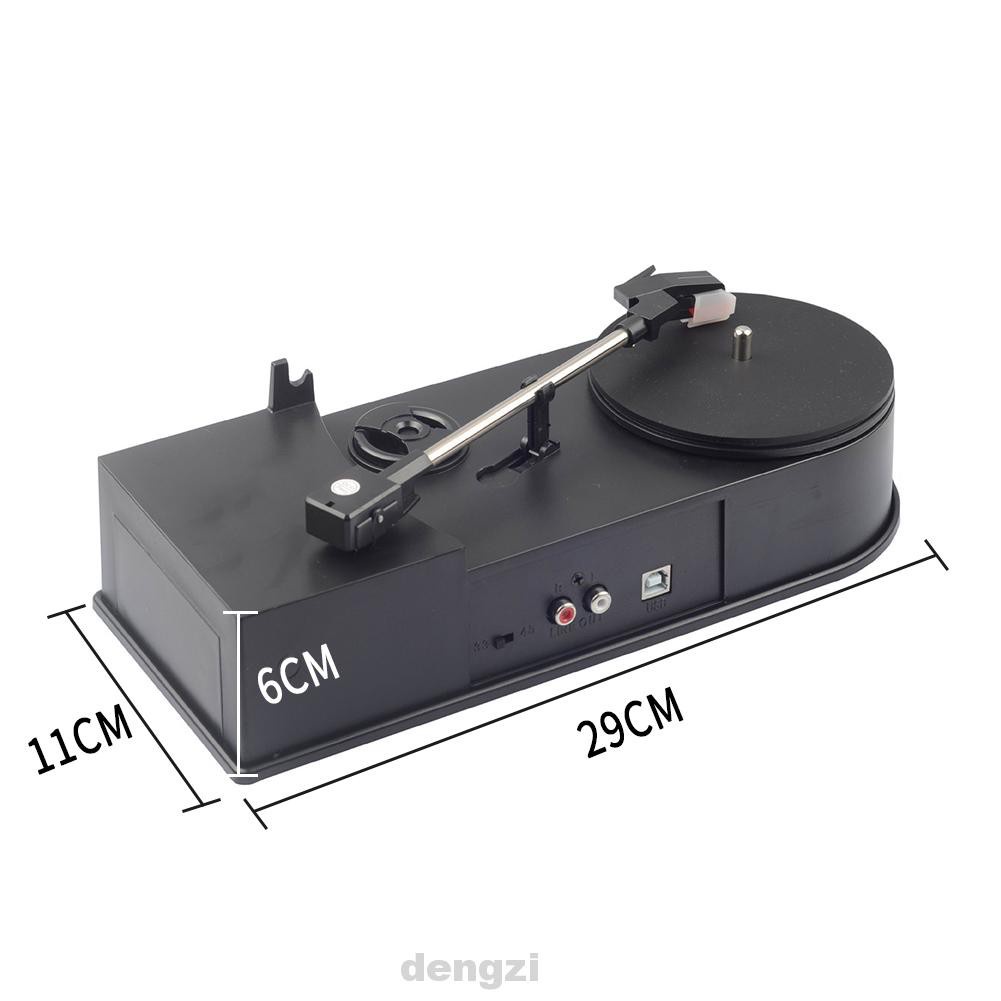 Home ABS USB Interface Retro Mini Turntable Plug And Play Mono Phonograph To MP3 Vinyl Record